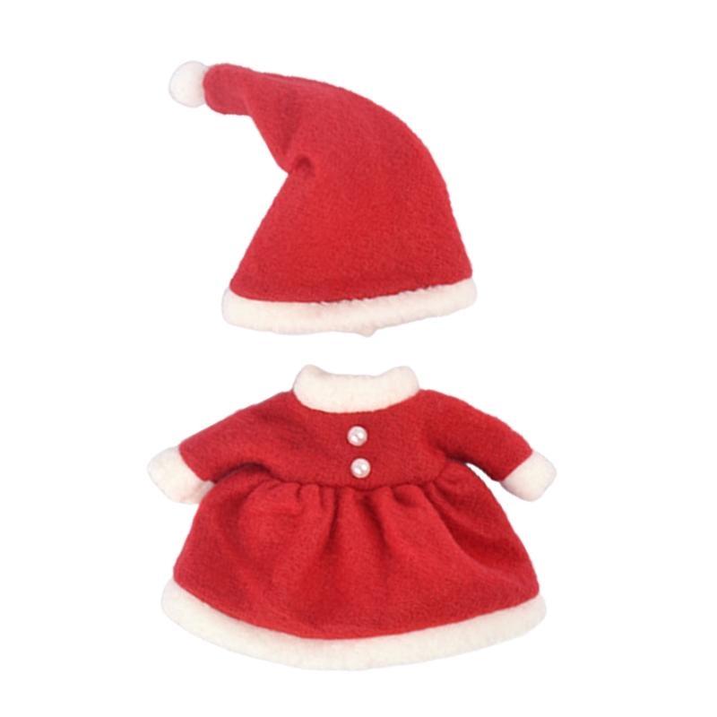 

Christmas Baby Girl for Doll Suit Children Toddler Girl Playing Clothes Accessor