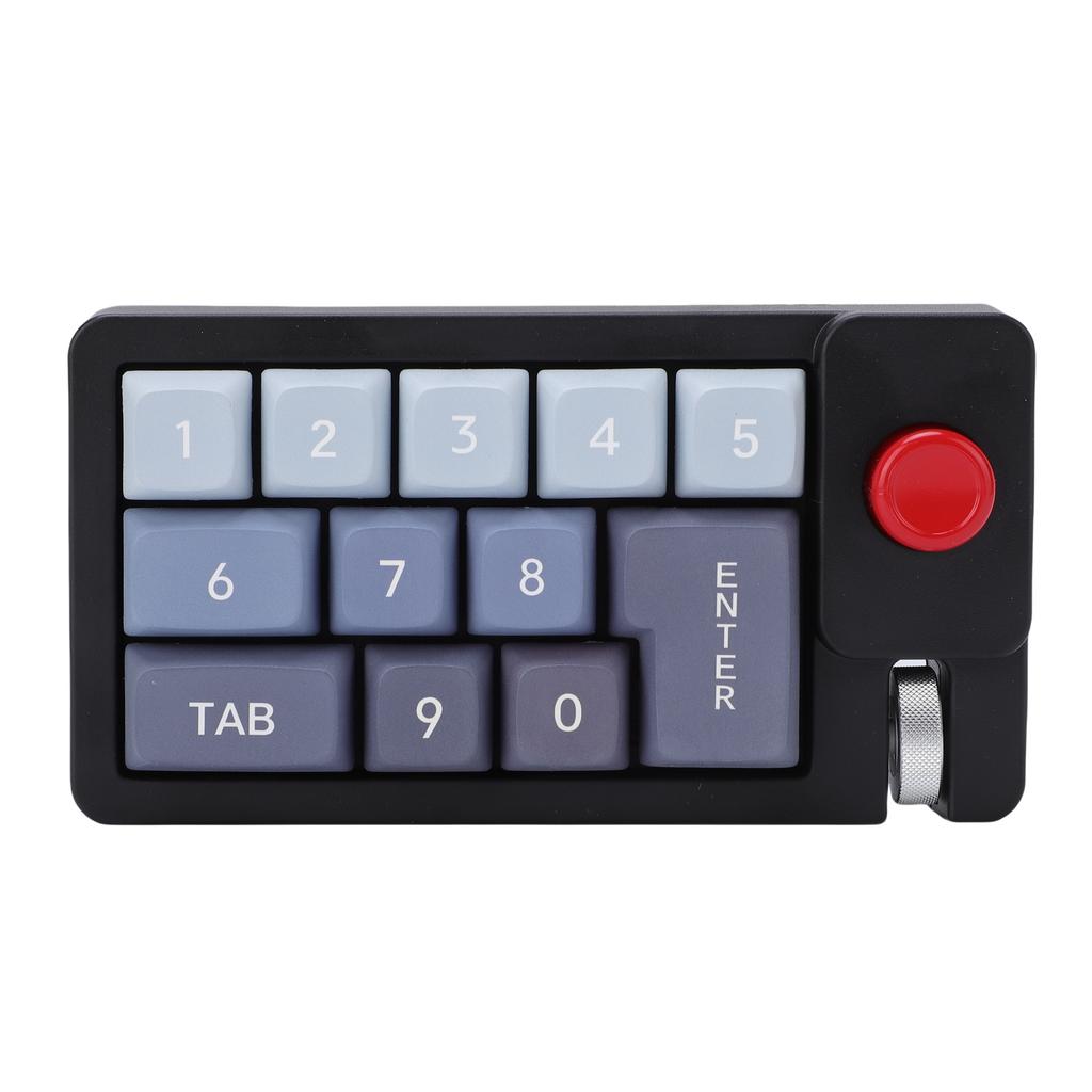 Wired Mechanical Number Pad Type C Hot Swappable Numpad Keyboard with 12 RGB LED Backlight Joystick Roller