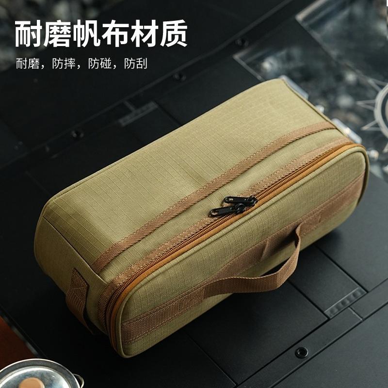 Outdoor Camping Tableware Storage Bag, Multifunctional Camping Cookware, Kitchenware, Bowls, Lighting, Shockproof Bag