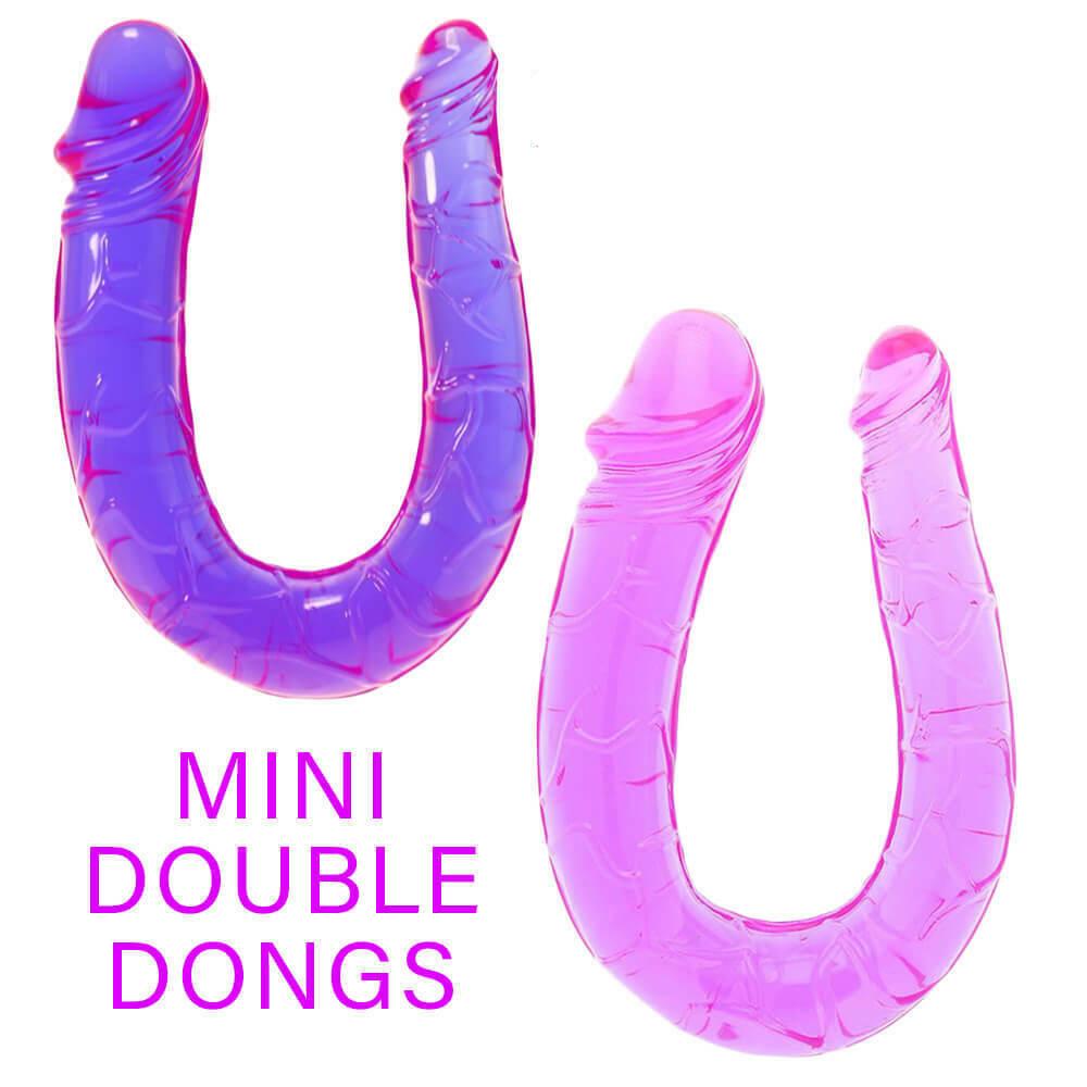 Mini Dildo s dvojitým zakončením erotické hračky Penetrace Dildo Double Dong Massager