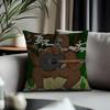 Trending SSassy the Sasquatchead Cushion Cover Antidustmite Pillowcase Invisible Zipper Silky Short Plush Sofa Cushion Cover