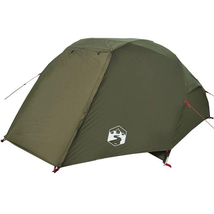 Tente de pêche - VIDAXL - 5 personnes - Imperméable - Vert olive