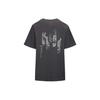 Evisu Letter Pattern Printed Round Neck Short Sleeve Drop Shoulder T-Shirt Women T-Shirt 2ESGNW2TS621BFCT