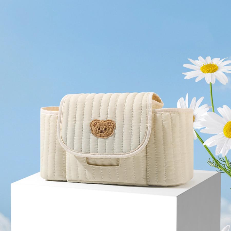 Mommy Bag Korea Cute Bear Portable Multifunctional Stroller Nappy Bag Soft Maternity Storage Bags Baby Diaper Organizer