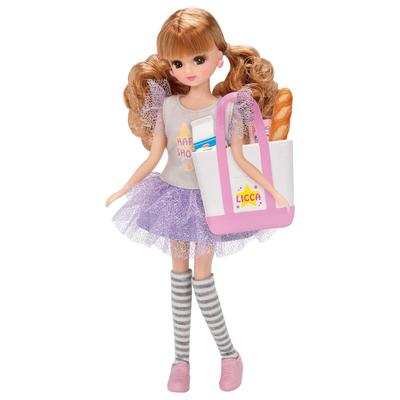 Takara Tomy Doll Happy Doll Pretend Play Toy for Ages 3 and Meets Toy Safety Standards and ST Mark "Licca-chan LD-14 Shopping" Dress-Up Up, Certified.