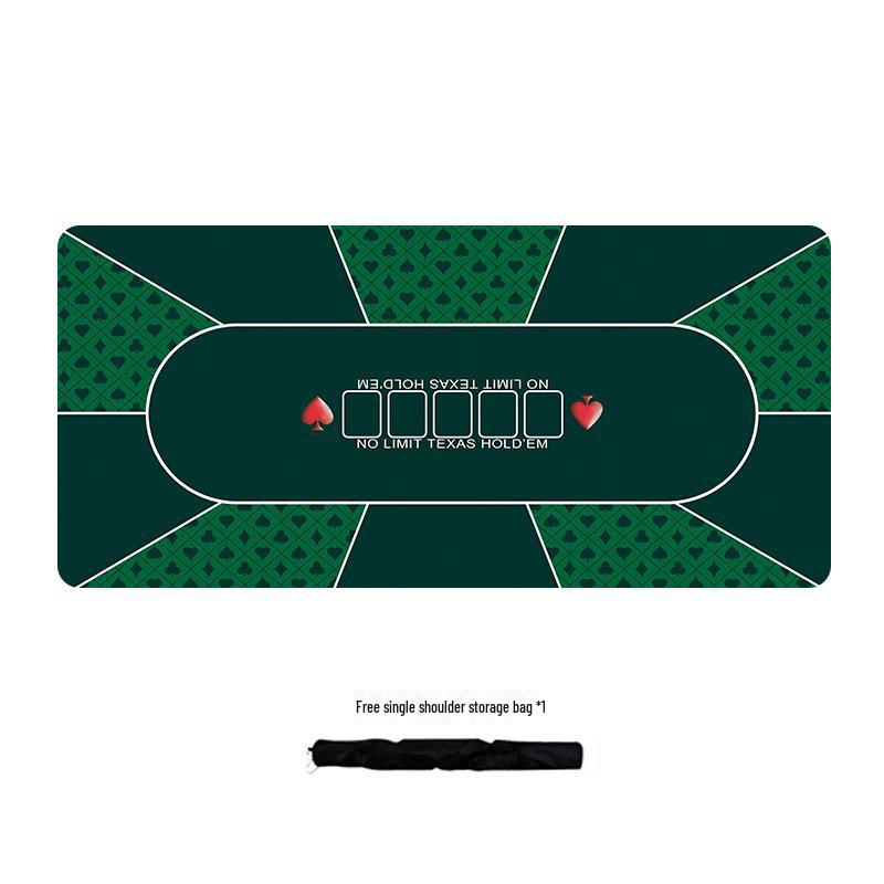 Texas Hold'em Silent Non-slip Poker Table Mat - Thickened Family Party Card Cloth, TikTok Style, Extra Large