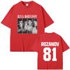 Heated Rivalry Ilya Rozanov Hollanov 81 T Shirts Men Women Clothing Casual Oversized Streetwear Unisex Fashion Vintage Tshirt