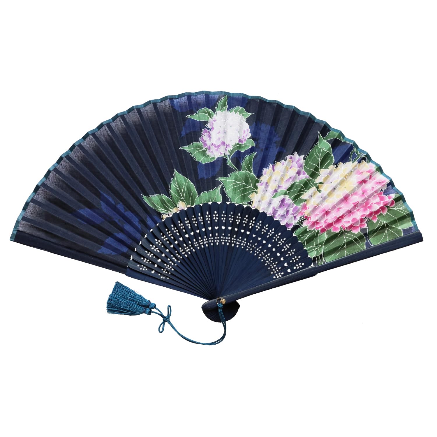 

Folding Fan Japanese Traditional Japanese Indigo Boxed [Osaka Choseido] Women s - Stylish, Business, Style, Accessories, Festival, Dyed, (Hydrangea