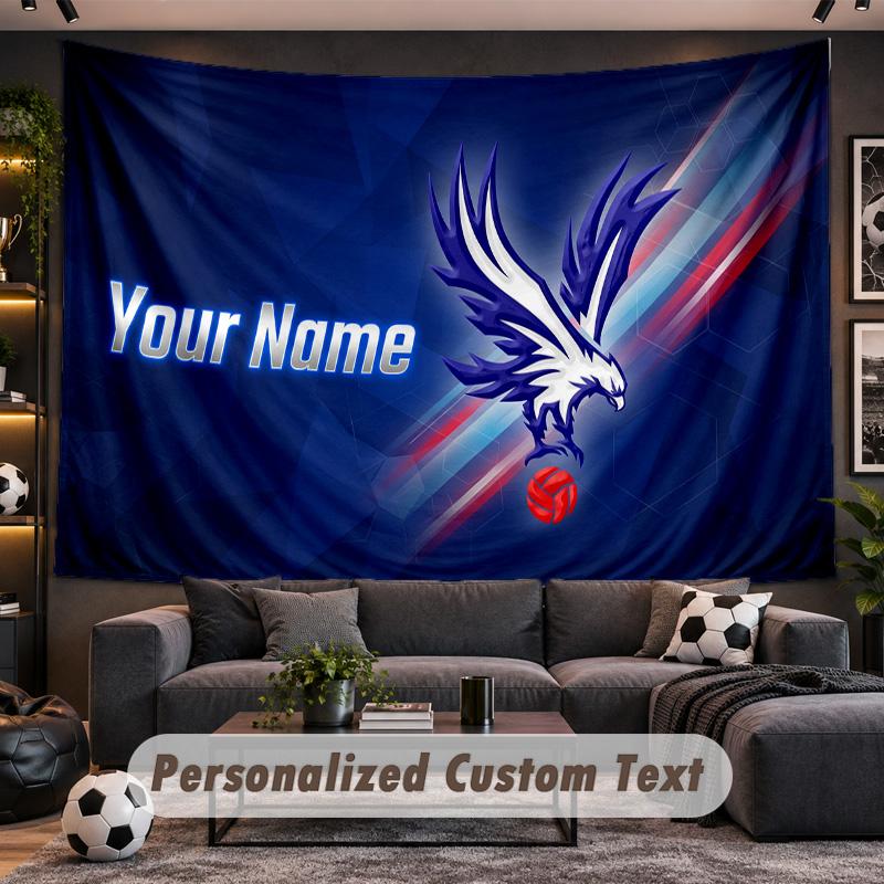 Crystal Palace Personalized Tapestry Support Custom Name, Wall Art Home Decoration