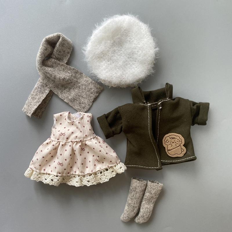 16-17cm Doll Clothes(NO Doll), Cute Dolls Outfit Accessories 2025 Fashion Style