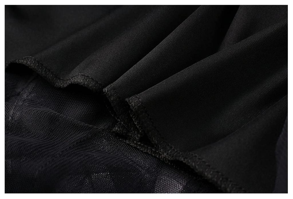 LIANFOR Unregelmäßiger Uni Langer Tüllrock mit Hoher Taille und Elastisch Stilvoll für Jeden Tag und Herbst Kostenlos Damen Rüschen, Taille, Tragen, Frühling, Sommer,