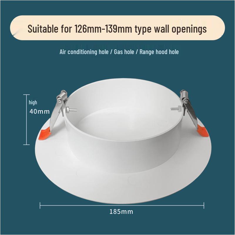 Round Air Conditioner Exhaust Pipe Decorative Cover and Seal