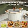 Casseroles de Cuisine en Émail Grande Capacité Double Poignée Cocotte Antiadhésive Multifonctionnelle Pot Domestique Pots Adaptés Pour La Cuisine