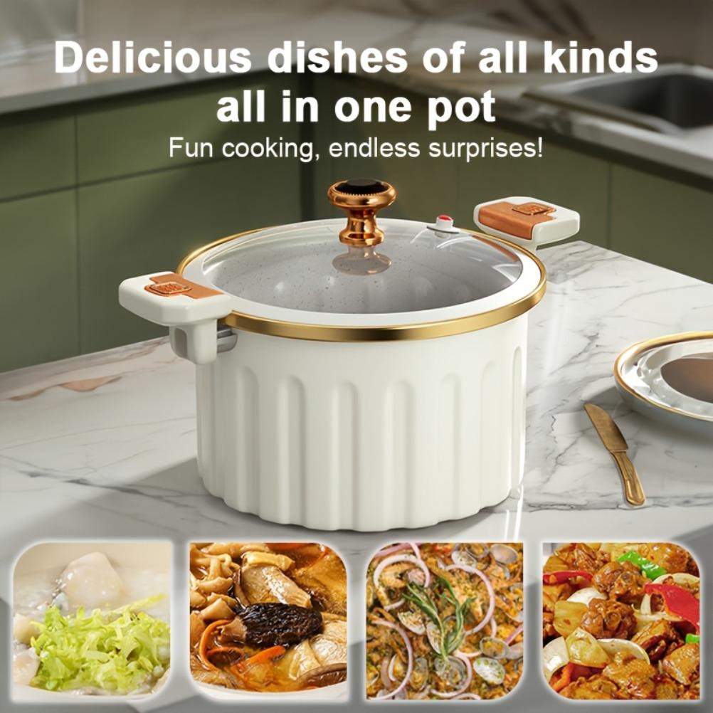Casseroles de Cuisine en Émail Grande Capacité Double Poignée Cocotte Antiadhésive Multifonctionnelle Pot Domestique Pots Adaptés Pour La Cuisine