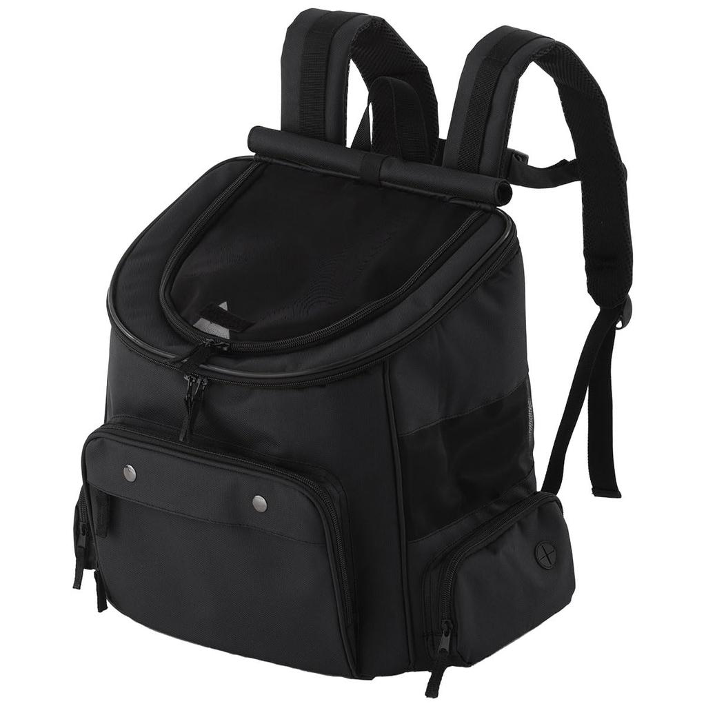Bon Furniture Pet Carrier Backpack for Small Dogs and with Lockable Double and with Perfect for Hospital and Black Cats, Top-Opening, Foldable,