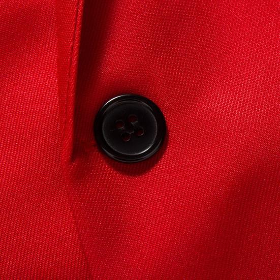 Men Suit Coat Formal Business Style Slim Fit Single Button Solid Color Cardigan Lapel Pockets Long Sleeve Satin Commute Office Groom Wedding Prom