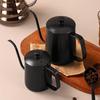 304 Stainless Steel Pour-Over Coffee Pot with Ear Handle, Narrow Spout for Home Drip Brewing