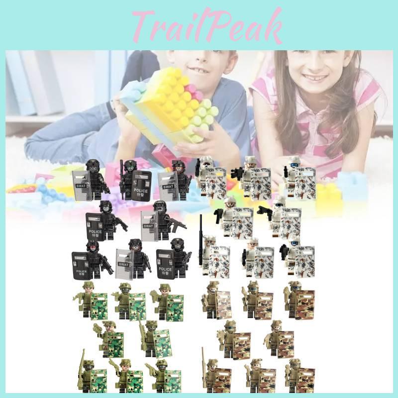 Compatible Military Action Figures Police Ghost Special Forces Building Toys For Kids
