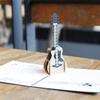 Pops Up Music Guitar Greeting Card Christmas Valentine Birthday Invitation Foreign Trade Musical Instrument Small Card 2025