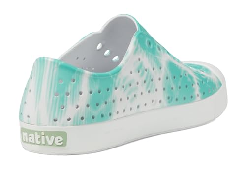Native Shoes Jefferson Bloom Print Water Shoes, Shell White/Shell White/Ocean Waves, Size 24.5 cm D