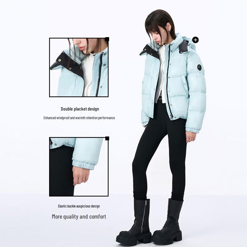 Jinyujie Women's 2024 Winter Short Down Puffer Jacket