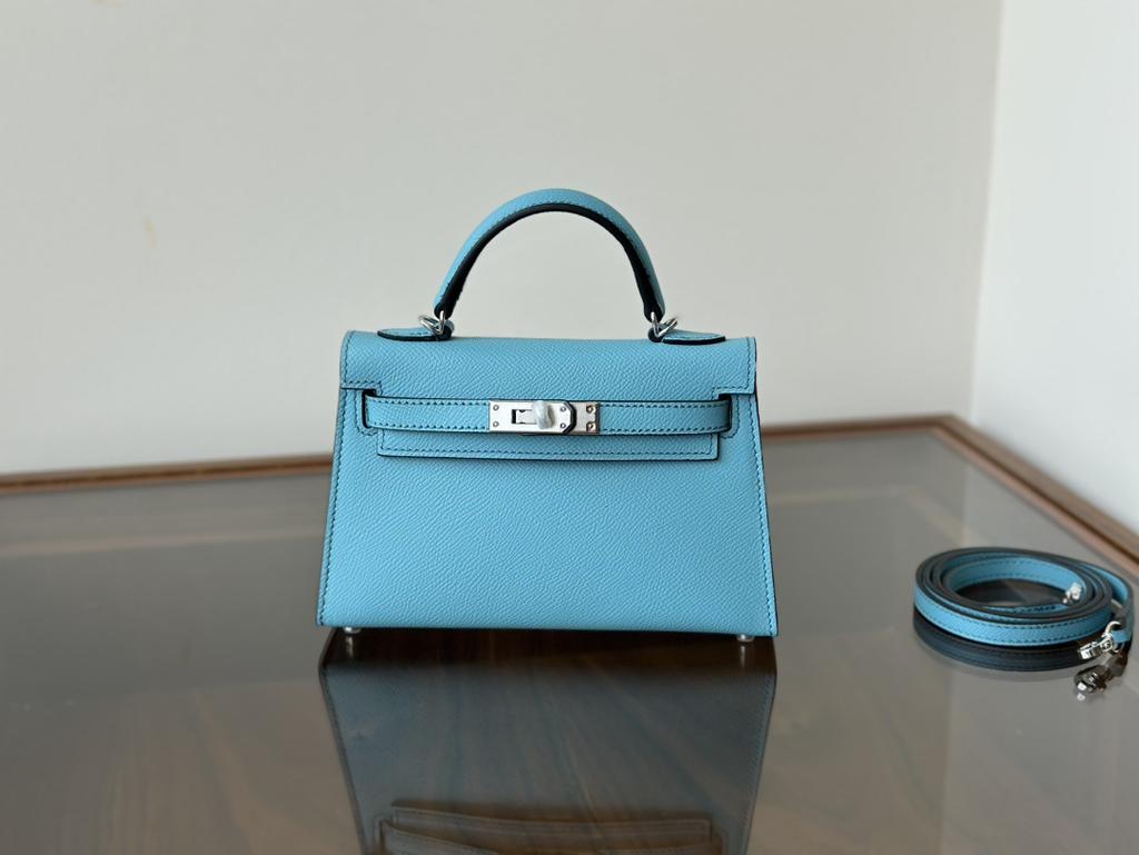 19 Element EP Leather Wrist Strap Five Metal Single Leather Strap Crossbody Mini Fashion Womens Bag