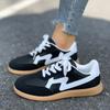 Women Sneakers New Fashion Round Toe Casual Lace Up Shoes for Women Patchwork Retro Outdoor Flat Sneakers Women Zapatos De Mujer