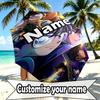 Custom Name Personalized Anime Print Umbrella, Auto Open Close, 8‑Rib Sturdy Frame, Commute Camping Hiking Use, Birthday Gift