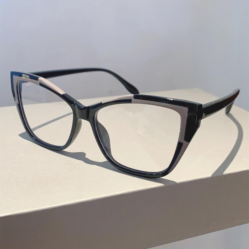 Ladies Vintage Anti Blue Light Cat Eye Pink Glasses Women For Men Luxury Brand Designer Trendy Myopia Prescription Optical Frame
