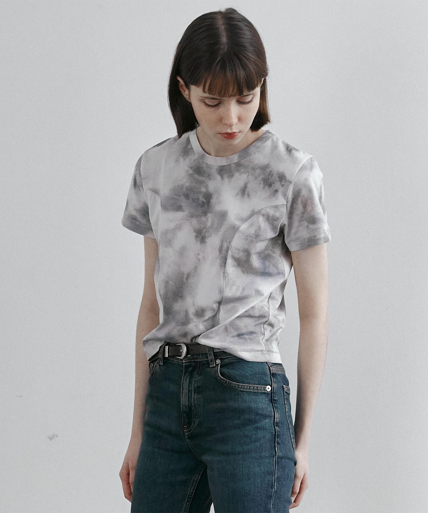 Maroi Gradient Crop Top (Blue Beige) Blue Begie