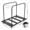 Large Capacity Rolling Cart, Folding Table Cart, Folding Table Trolley, 1*Folding Table Cart 1*English Manual 4* Wheels