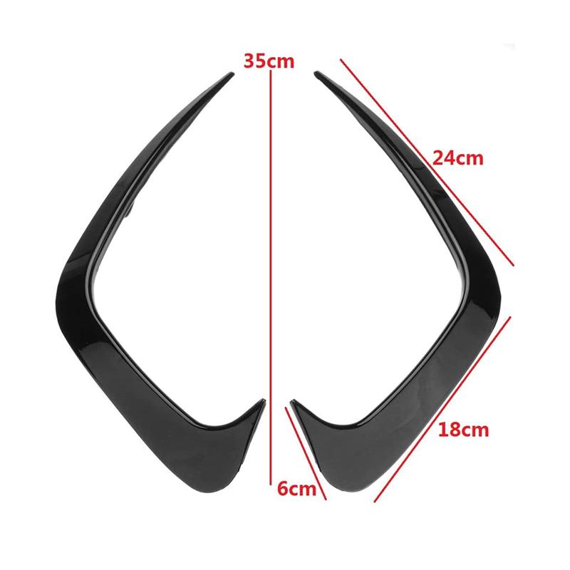 Für BMW 3er Zubehör G20 G28 318i 320i 325i 330i 2019-2020 Heckstoßstangen-Flossenabdeckung Verkleidung Seitensplitter Flügelspoiler Canard