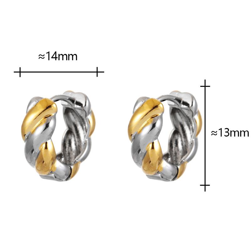PONYKISS  Sterling Silver Minimalist Twisted Round Hoop Earrings for Women Trendy Fine  Light Luxury Accessories