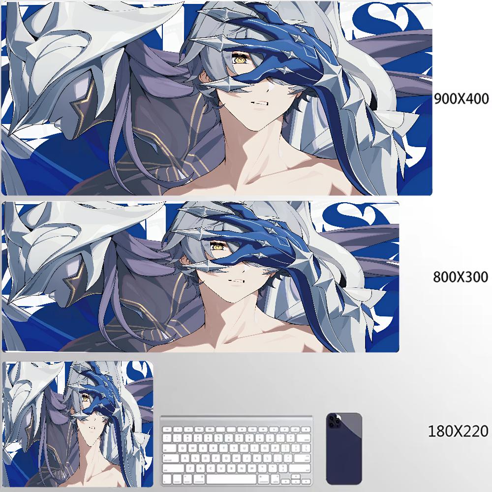 New Design Zenless Zone Zero Mouse Pad Ye Shunguang Remielle Sigrid XXL Large Mousepad Keyboard Pad Desk Mat Keyboard Mats