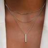 Gold Silber Layering Halskette Leichte Legierung Schmuck Mehrschichtiges Design Stapelbare Kette Für Frauen Modisches Geschenk