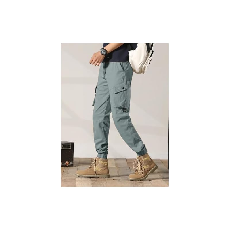 Lymio Men Cargo || Men Cargo Pants || Men Cargo Pants Cotton || Cargos for Men (Cargo-58-61) (in, Alpha, L, Grey) L серый