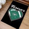 New York Jets logo Print Area Rug - Soft, Washable Non-Slip Indoor Mat for Office Chairs, Living Room, Home Office Decorative Rug