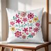 MaMa Cushion Cover Natural Linen Organic Fabric DoubleSided Printing Couch Pillow Covers Home Decor