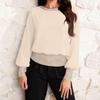 Women's Velvet Pullover Sweatshirt Casual Loose,Fit Color Long,Sleeve Top