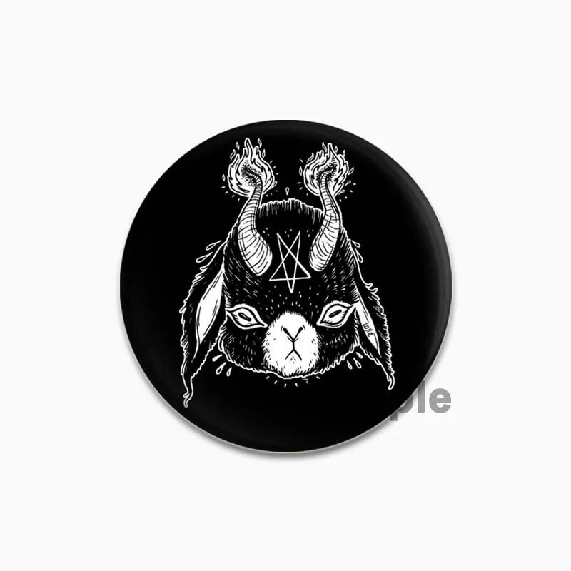 32/44/58mm Funny Cartoon Round Tinplate Pin Brooches Clothes Bag Decor Snap-in Badge Fashion Jewelry Gift