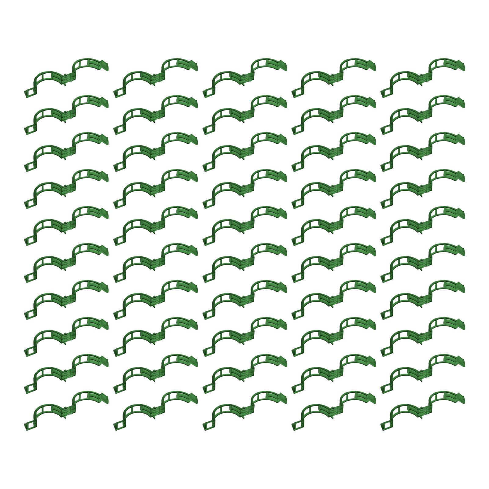 

Garden Plant Support Clips 50/100/200pcs Plastic Vine Clips for Securing Stems to Stakes or Trellises Durable Lightweight Plant Ties for Gardening