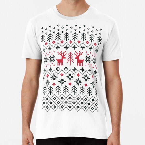 Holiday Sweater Pattern  S To 5XL Made In the AU/USA T-Shirt