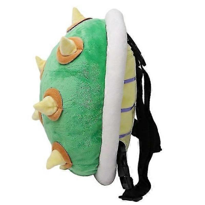 Molya Zelený Bowser Koopa Troopa Batoh Želví krunýř Žlutý Hrotitý Měkký Plyšový Kreslený Roztomilý Želví Kostým Batoh Taška Želví krunýř Hračky 12\" Typ
