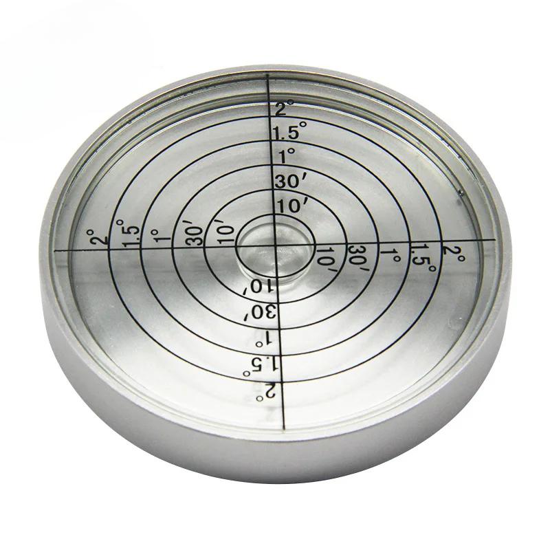 Universal Level 10 Minute Circular Level Bubble Portable Level Bubble High-precision Metal Magnetic Level 6010