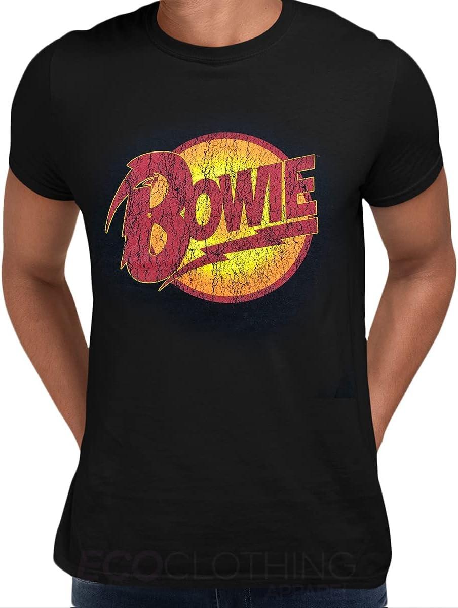 

Official Licensed Men s David Bowie Diamond Dogs Vintage Crew Neck T-Shirt Black XXXXXL чорний