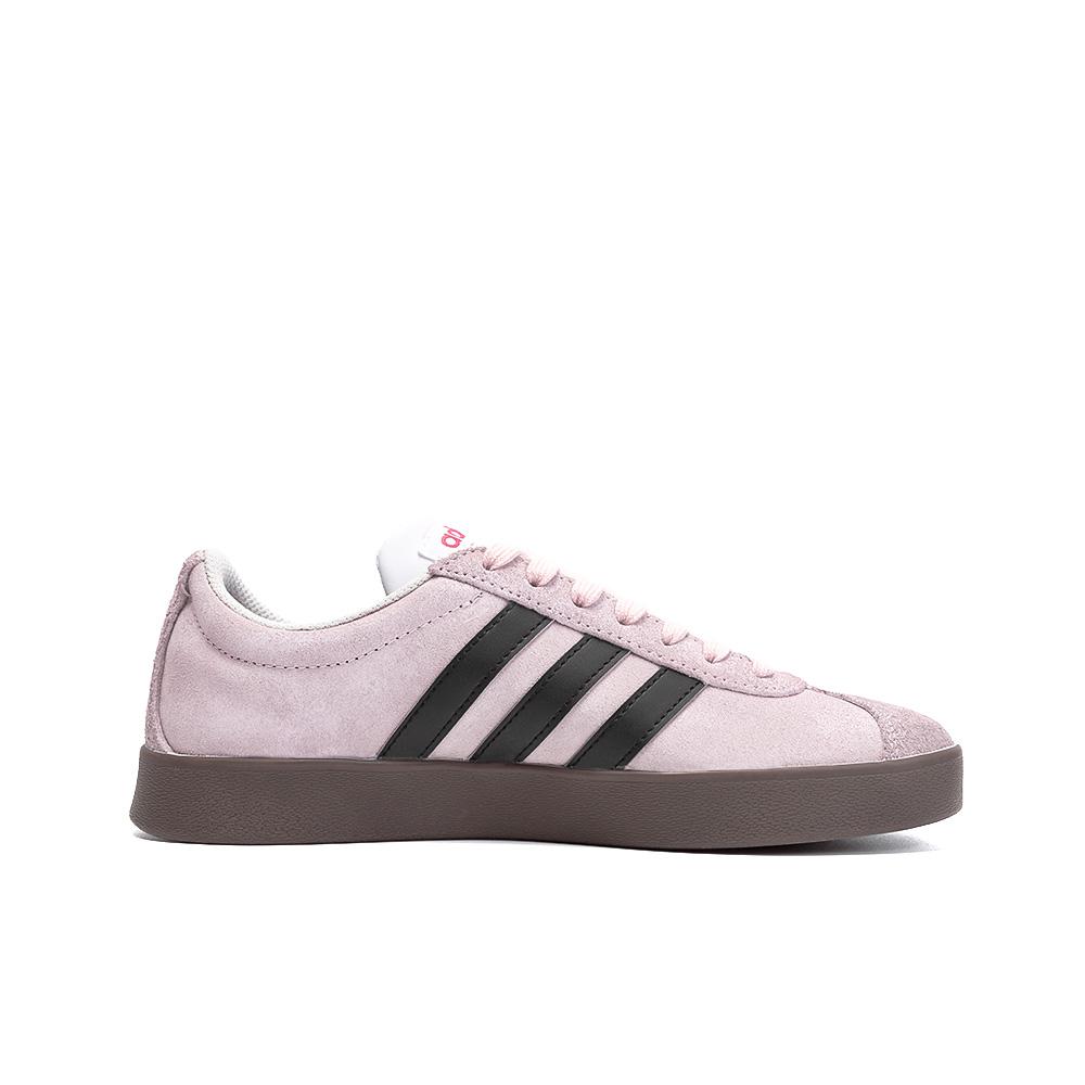 Adidas Neo Vl Court Margaret, Amber Leather Low top Skateboard Shoes Unisex Light Pink HQ1802(Team189-)