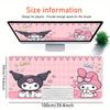 Kuromi, My Melody Themed XXL Mouse Pad - Non-slip Rubber Desk Mat for Gaming and Office Use, Multi-Function Keyboard and Mouse Pad, Ideal Gi