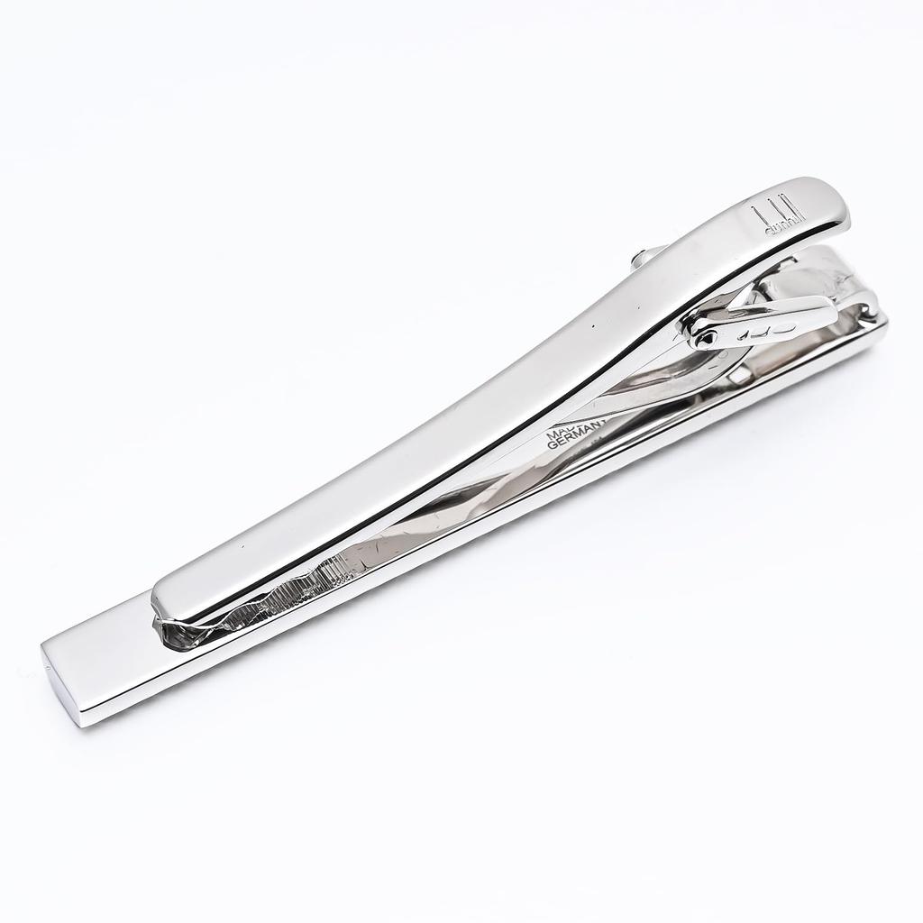 Dunhill Engine Turn Cutout Tie UK Mother-of-Pearl Clip, Silver, Men's, DU24FYS8102100, [Product Code 8102100]