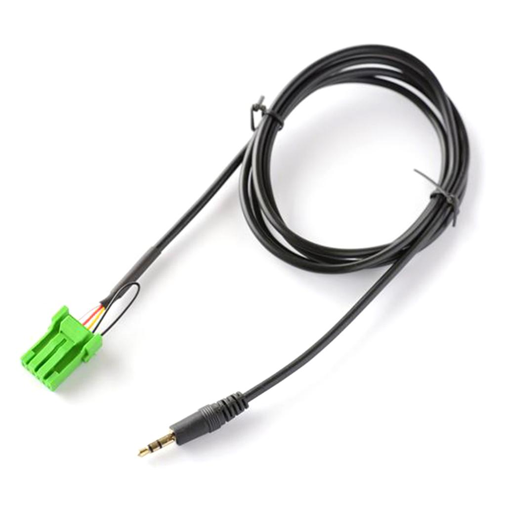 Car Line-in Aux Adapter 3.5mm Jack Aux Audio Cable Connector 6Pin Socket for Honda Jazz 2002-2006