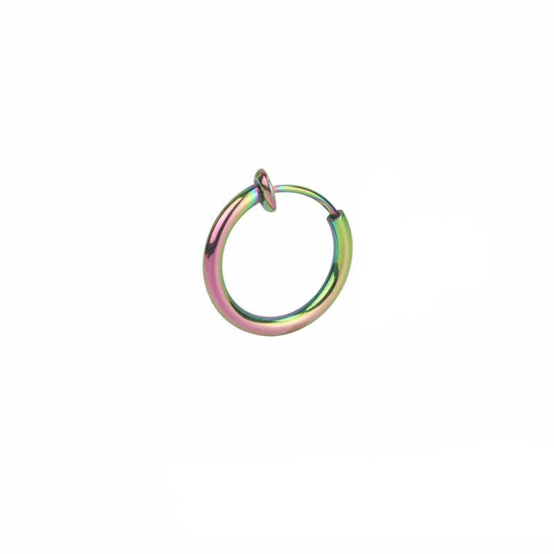 

Korean Style Non-Pierced Earring Hoops, Stainless Steel Ear Clips, Fashionable Titanium Steel Studs for Women & Men